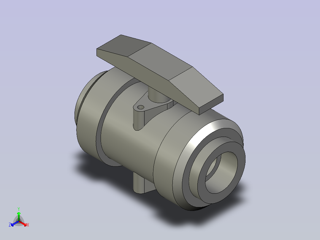 DN25由令球阀主视图