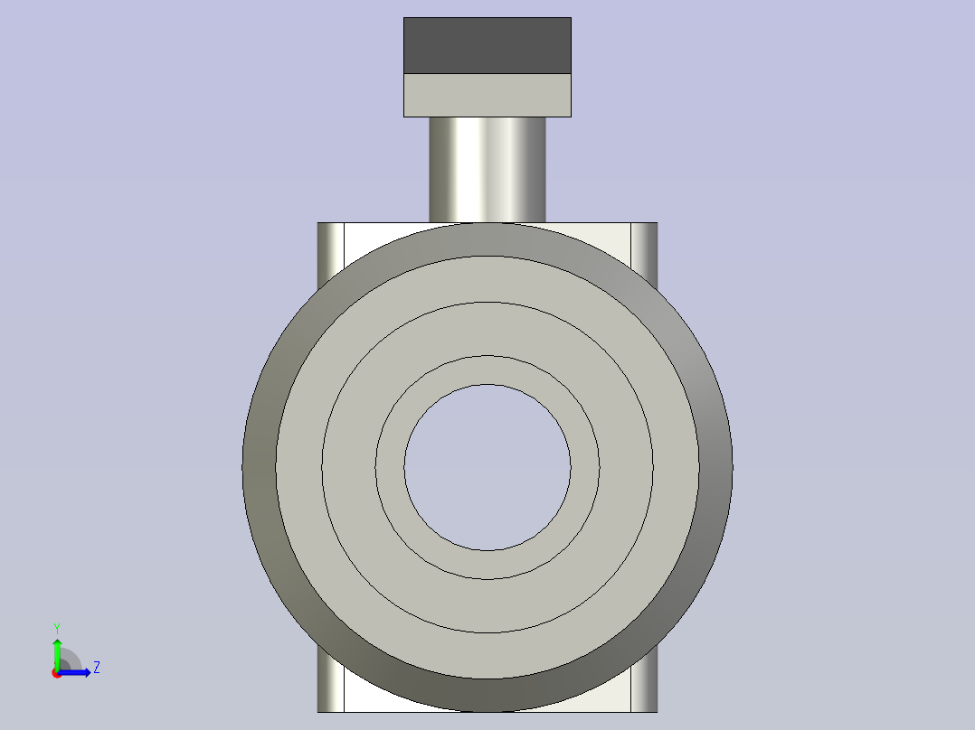DN25由令球阀左视图
