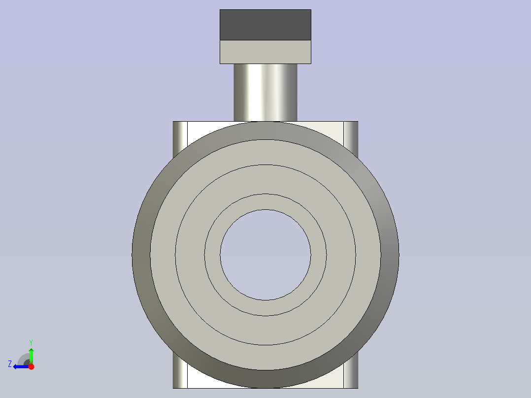 DN25由令球阀右视图