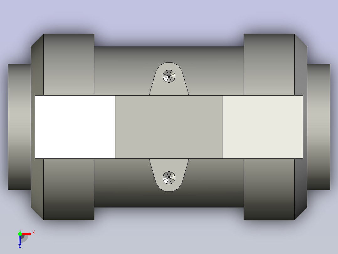 DN25由令球阀俯视图
