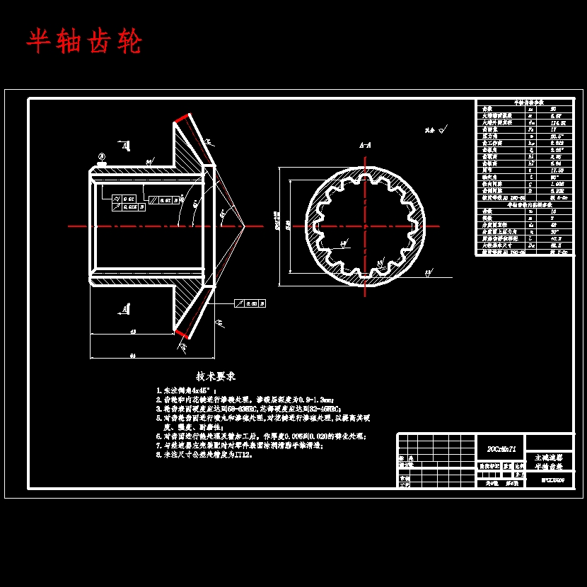 CA1090汽车中型载货车驱动桥单级主减速器设计及有限元分析含开题及9张CAD图