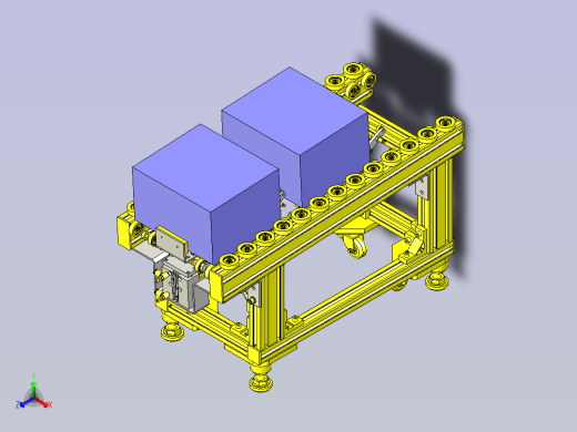 一款带避让组件的传送带3D模型