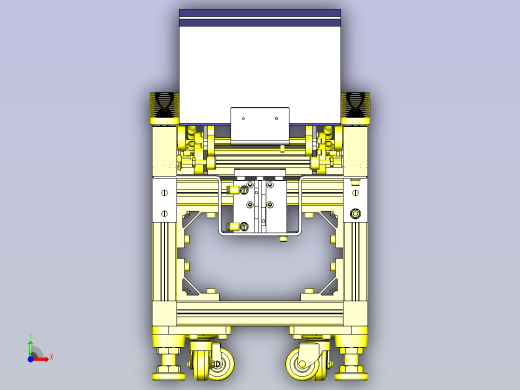 一款带避让组件的传送带3D模型前视缩略图