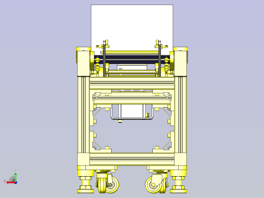 一款带避让组件的传送带3D模型后视缩略图