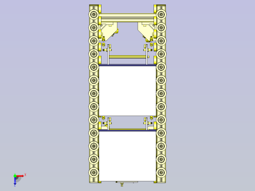 一款带避让组件的传送带3D模型俯视缩略图