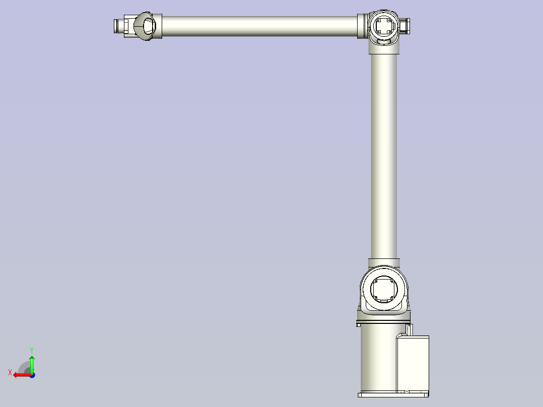 华数机器人HSR-BR602简化模型后视图