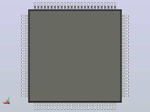 QFP 封装（四方扁平封装）QFP50P1600X1600X145-100N后视缩略图