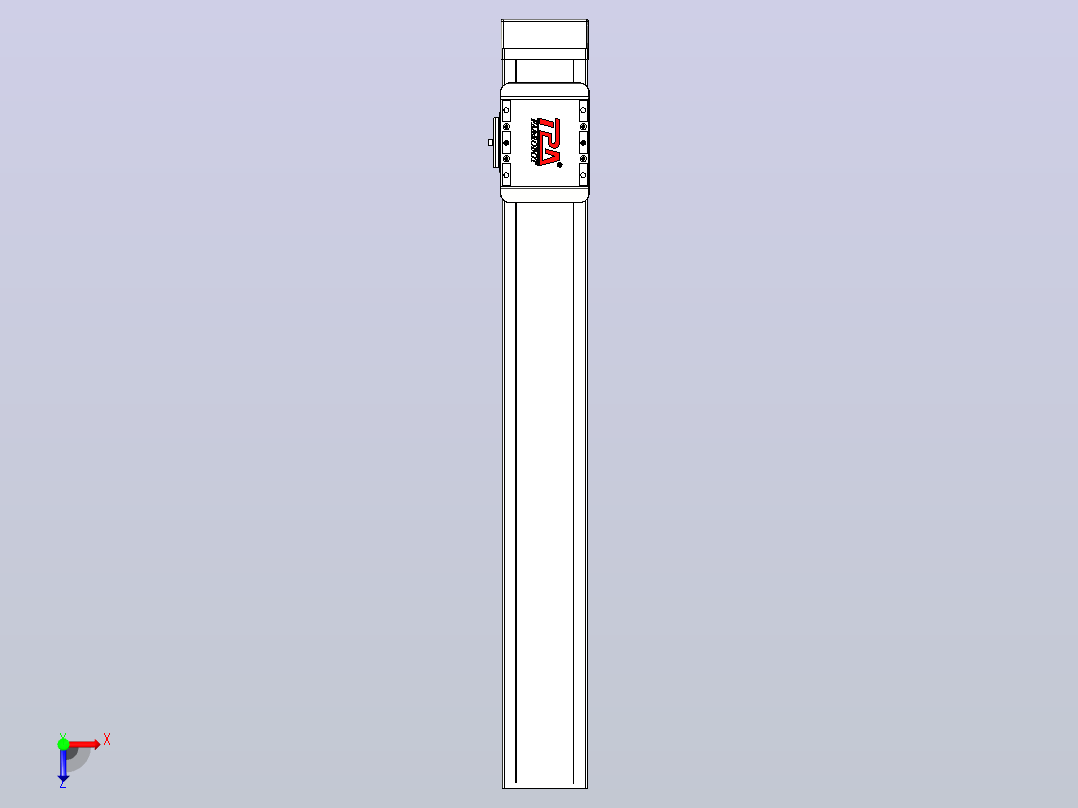 滚珠丝杠直线轴带导轨全封闭TPA-HCR-85D-1610C-L550-MP-Y-P20-N3俯视图