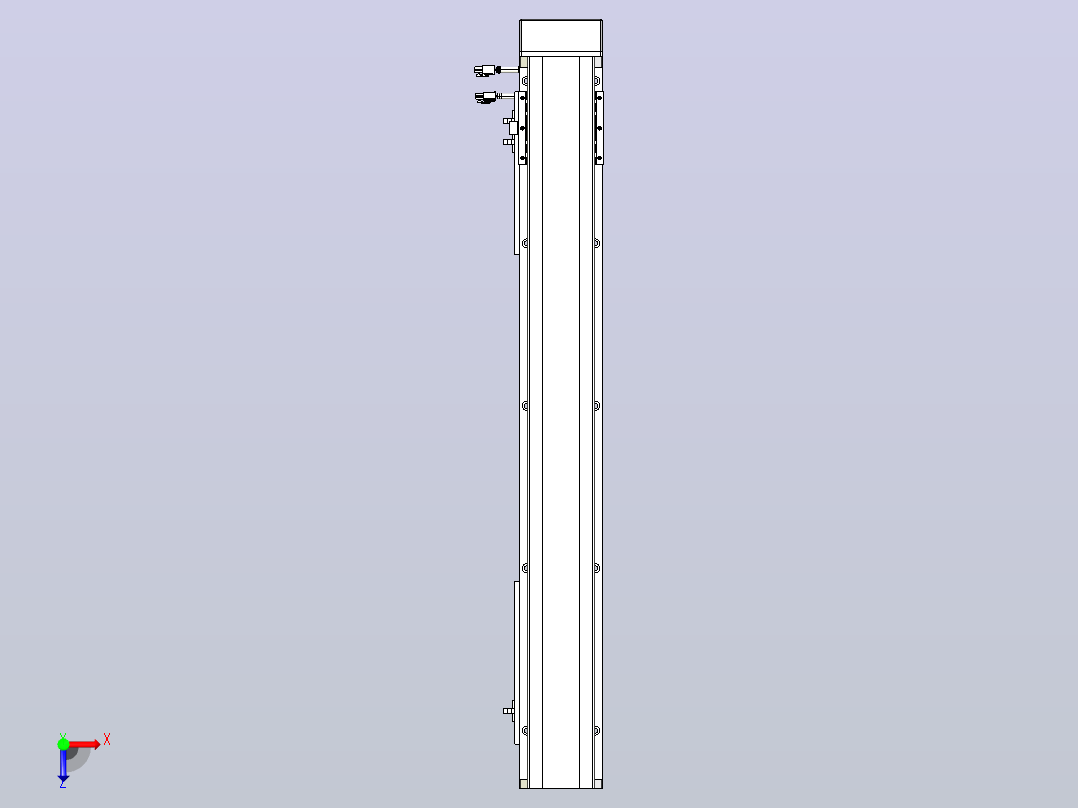 MTH12标准螺杆滑台[MTH12-L#-700-BM-P10-C3]俯视图