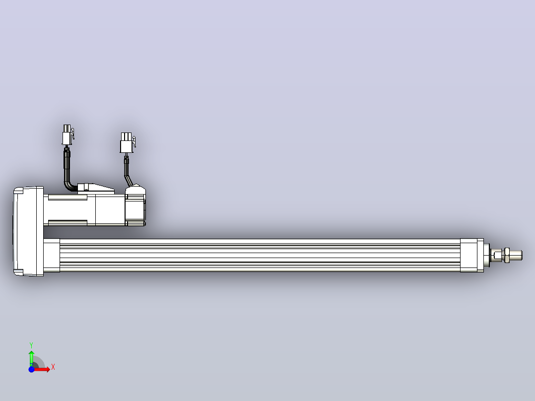 轻载电动缸TPA-ESR25-1002C-L400-MR-FA-W-P10-C3前视图