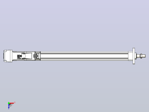 轻载电动缸TPA-ESR25-1002C-L400-MR-FA-W-P10-C3俯视缩略图