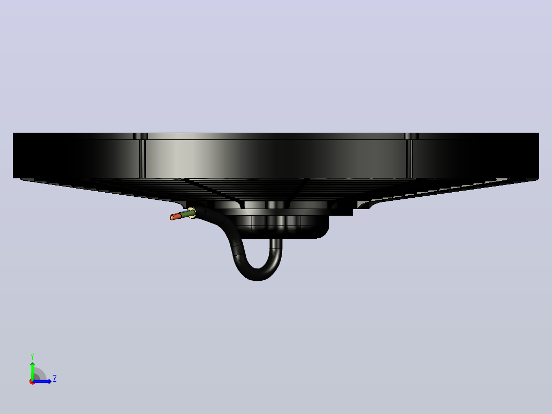 LINDEC 16IN英寸风扇efan 16 2200 cfm 120 w 425直径散热器风扇左视图
