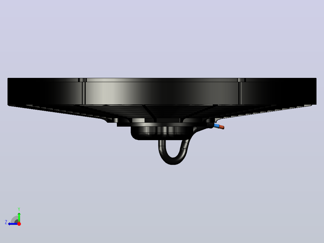 LINDEC 16IN英寸风扇efan 16 2200 cfm 120 w 425直径散热器风扇右视图