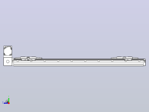 皮带直线轴双滑块型TPA-GCBS-120-P70-L250-LU-M20-N3右视缩略图