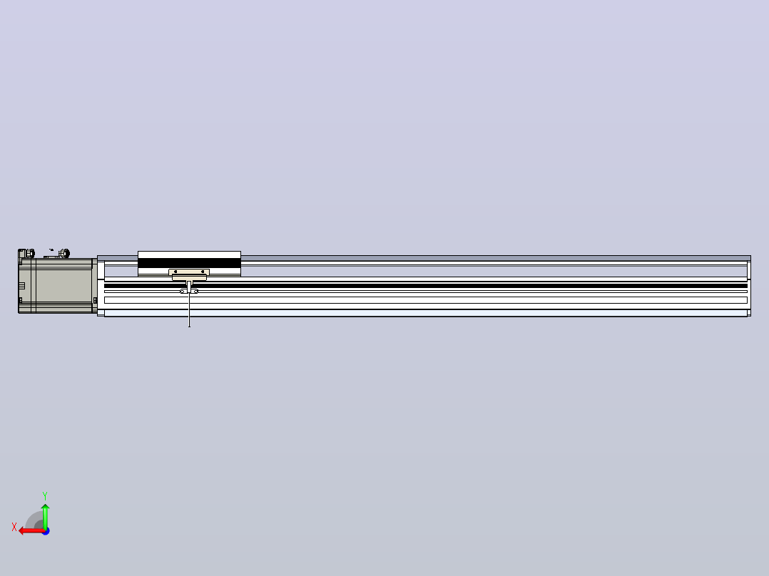 日规模组半封闭丝杆TPA-HNR-170T-2010C-L700-M-M75-N3后视图