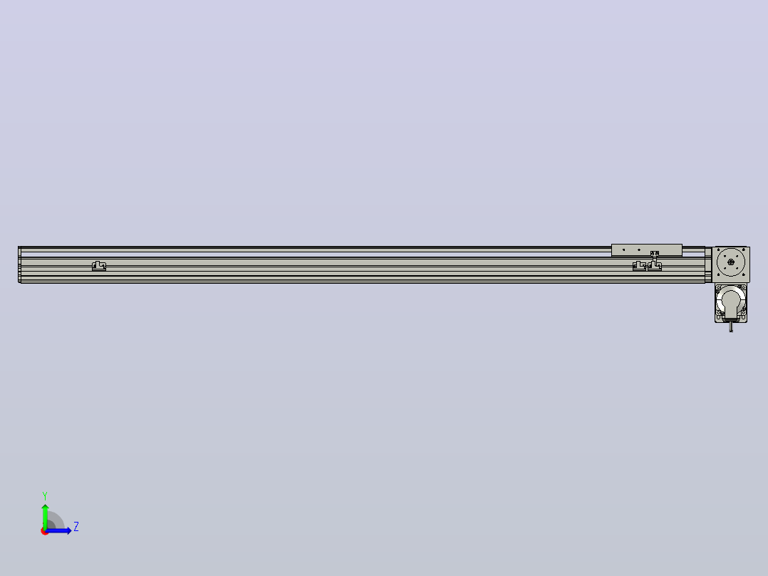 MT136BT半封闭皮带滑台[MT136BT.L100.1100.RD.M40.C3]左视图