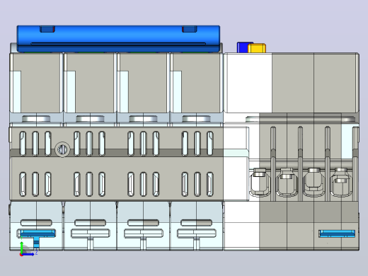 NXBLE-32 4P剩余电流动作断路器三维模型202405 (1)左视缩略图