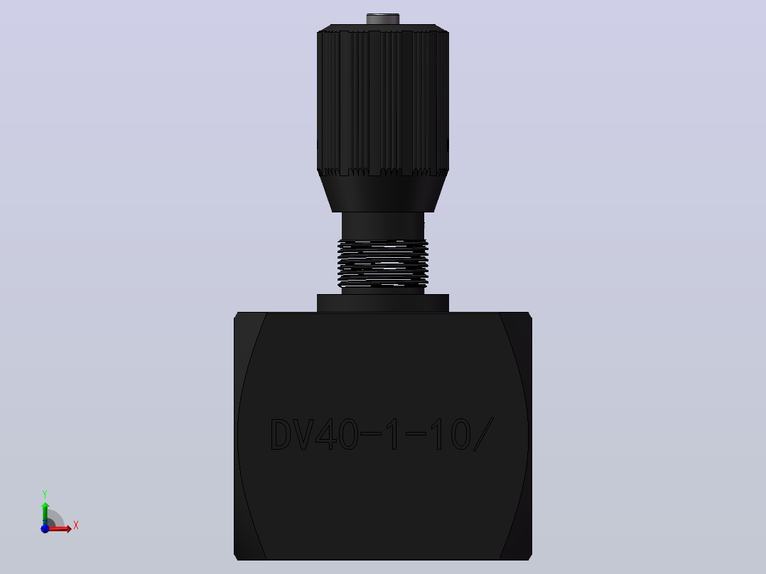 DV40 节流截止阀前视图