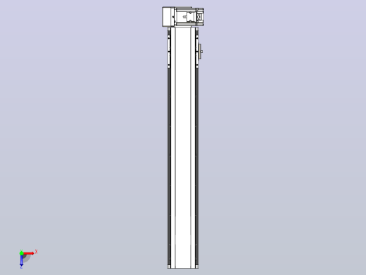 皮带直线轴半封闭可选导轨TPA-HNB-105D-90-L600-RU-C-P20-N3俯视缩略图