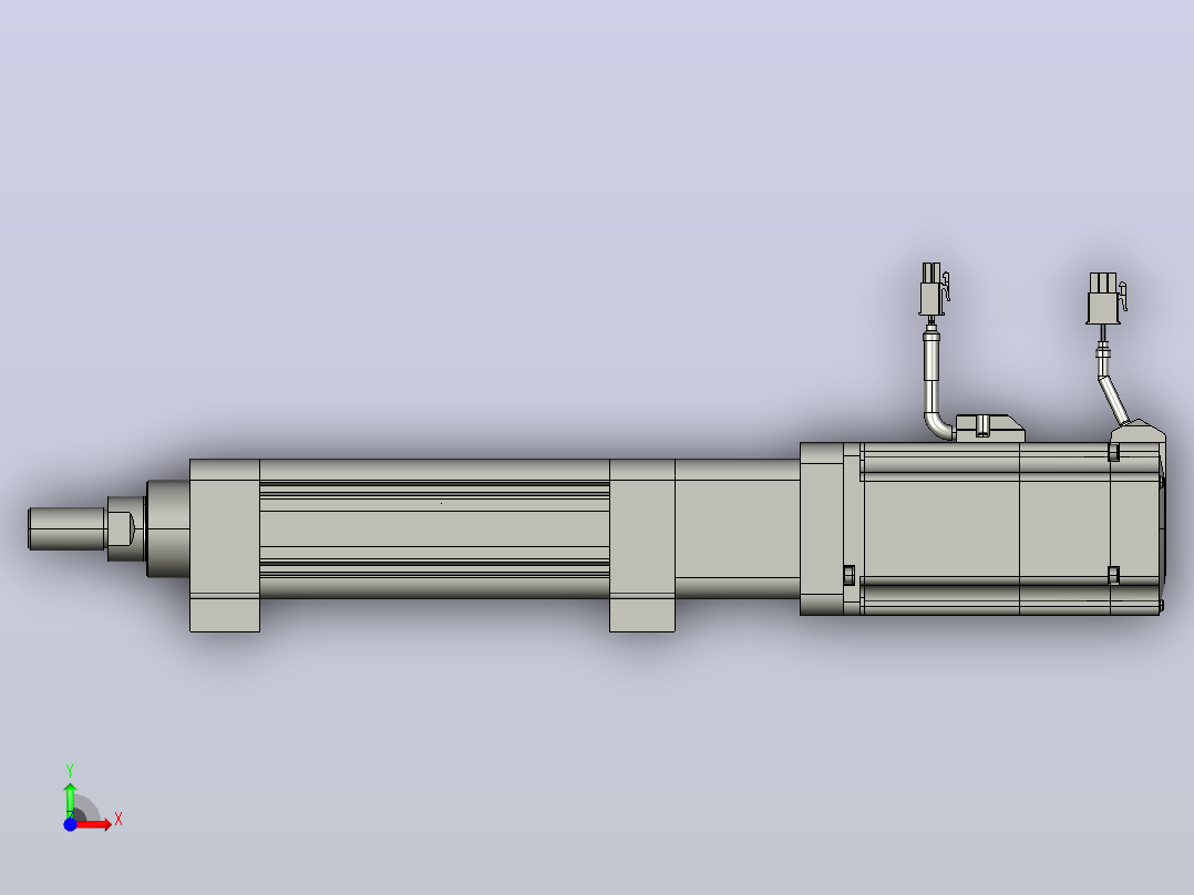 轻载电动缸TPA-ESR50-1610C-L50-M-LB-W-P75-C3前视图