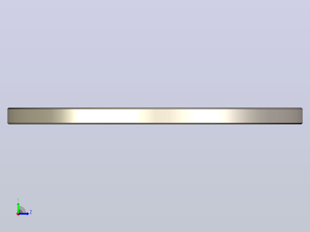 平面法兰UN 6089 PN 10-包含所有变型和每个变型的step模型的Solidworks零件左视图