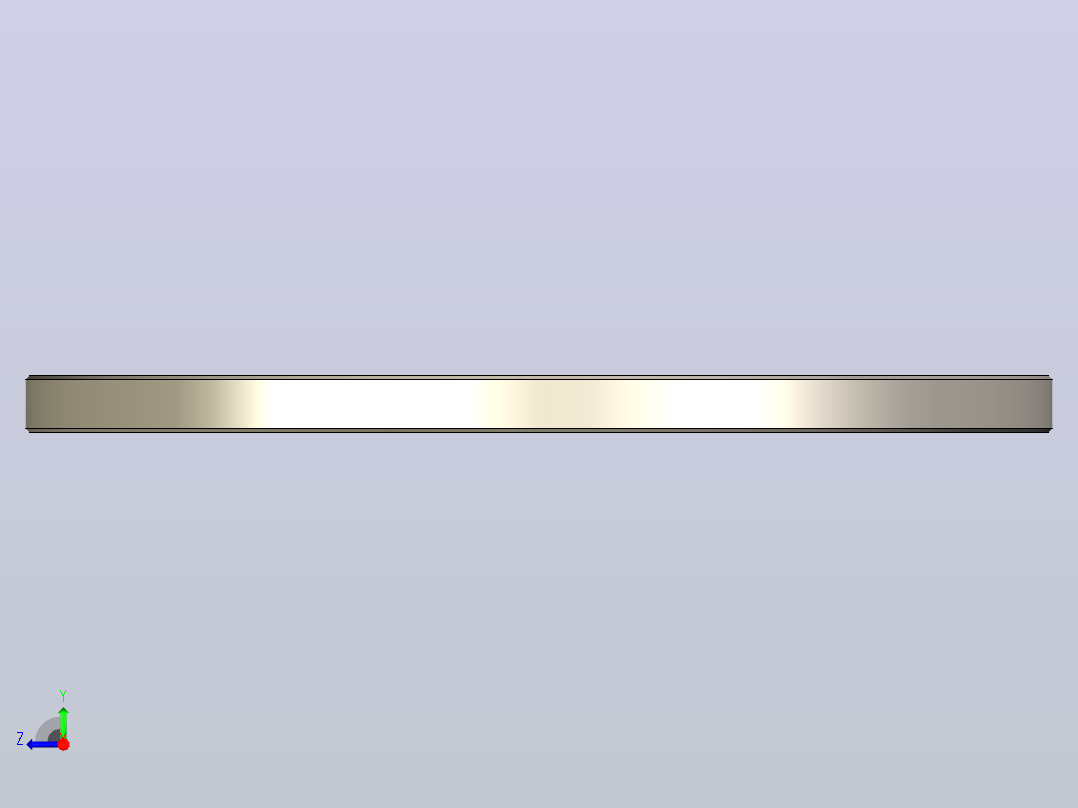 平面法兰UN 6089 PN 10-包含所有变型和每个变型的step模型的Solidworks零件右视图