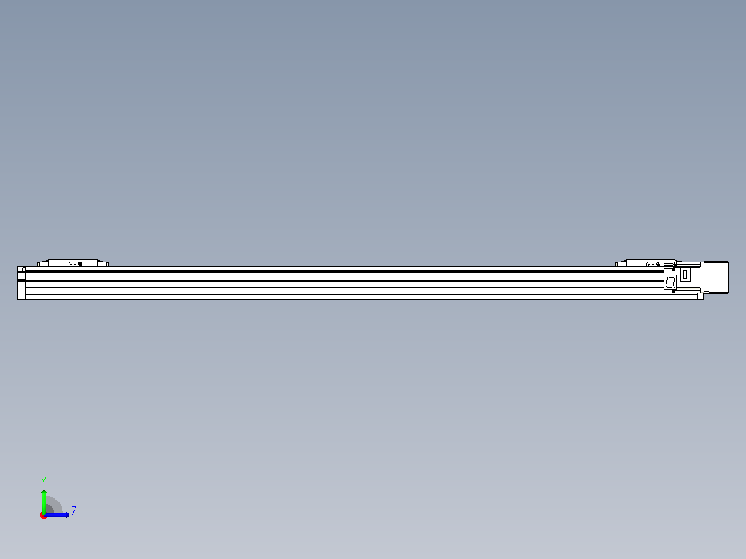 滚珠丝杠线性轴TPA-GCRS-80-1610C-L450-MR-M20-N3左视图