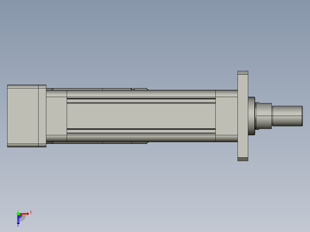 轻载电动缸TPA-ESR63-2010C-L100-MR-FA-W-P75-C3俯视图