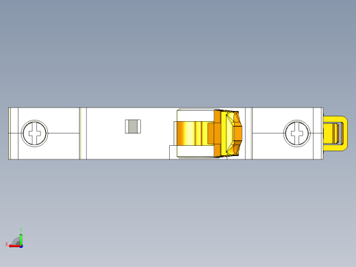 NBH-40J 1P小型断路器三维模型202404后视缩略图