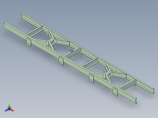 12m客车车架结构设计及分析(ug+说明书+分析图片)
