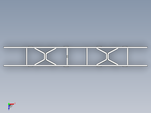 12m客车车架结构设计及分析(ug+说明书+分析图片)俯视缩略图