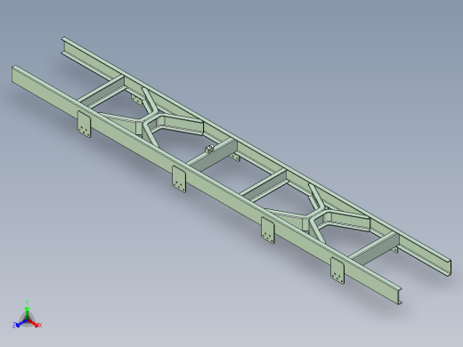 12m客车车架结构设计及分析(ug+说明书+分析图片)正等轴测缩略图