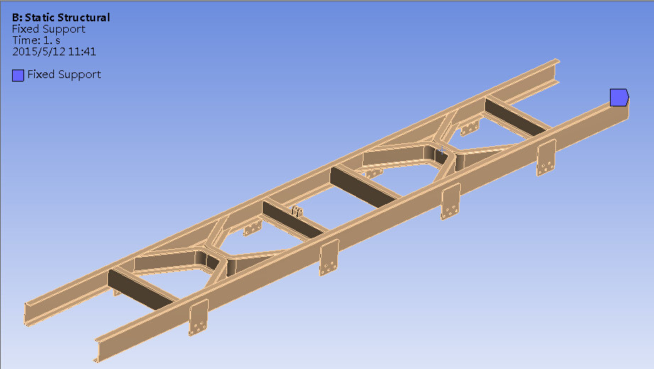 12m客车车架结构设计及分析(ug+说明书+分析图片)