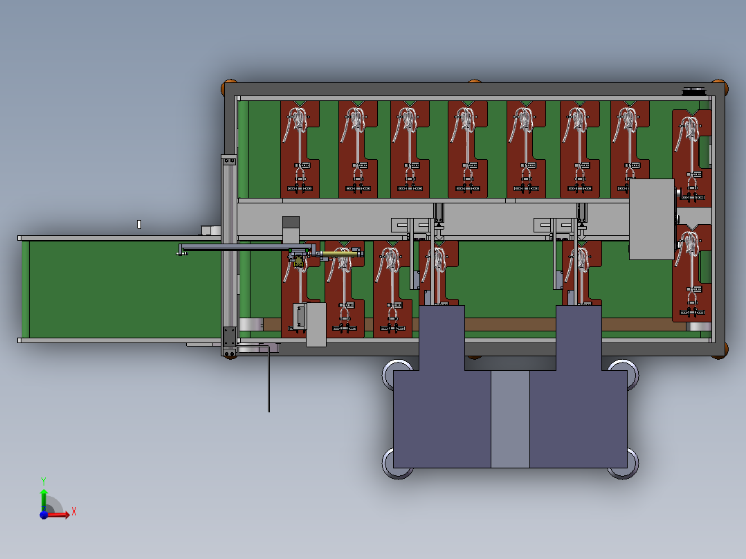 工业小风扇CCD检测贴标一体机sw17可编辑前视图
