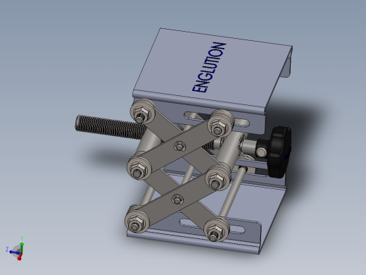 screw-jacks螺旋千斤顶升降台3D图纸 STEP格式