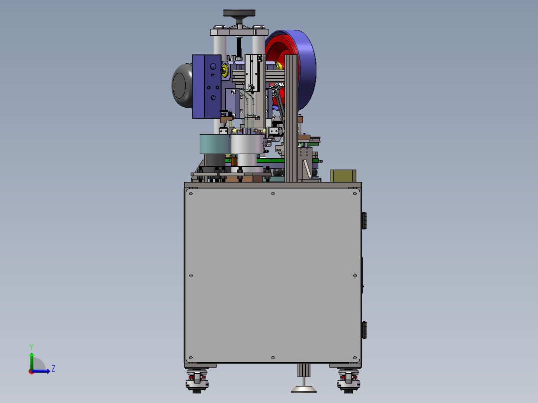 T517 转盘铆合机左视图
