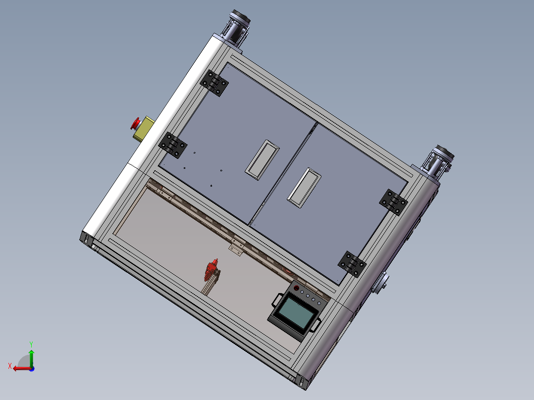 喷涂输送线后视图