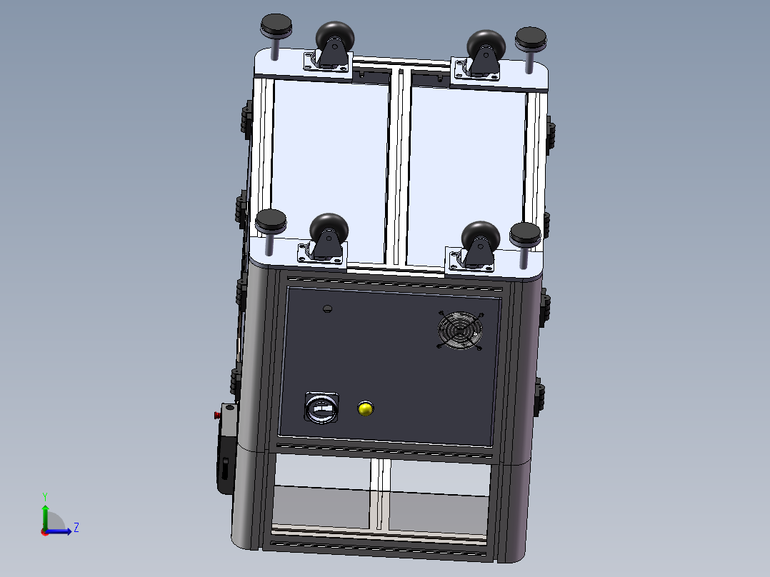 喷涂输送线左视图