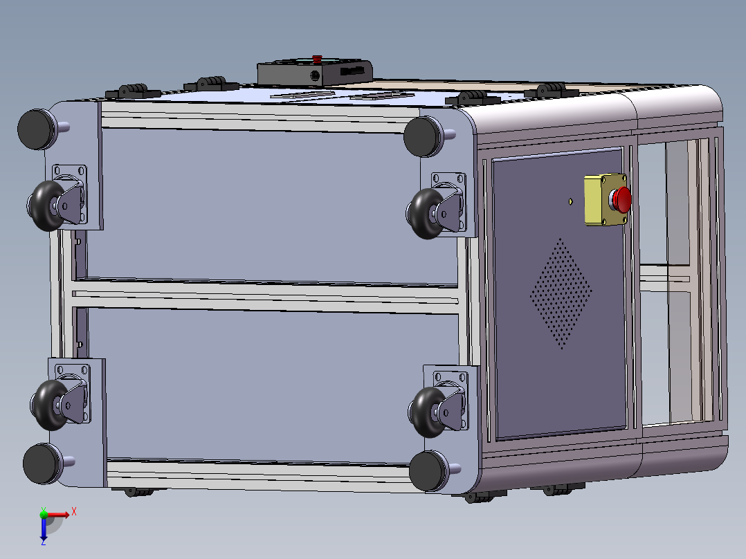 喷涂输送线俯视图