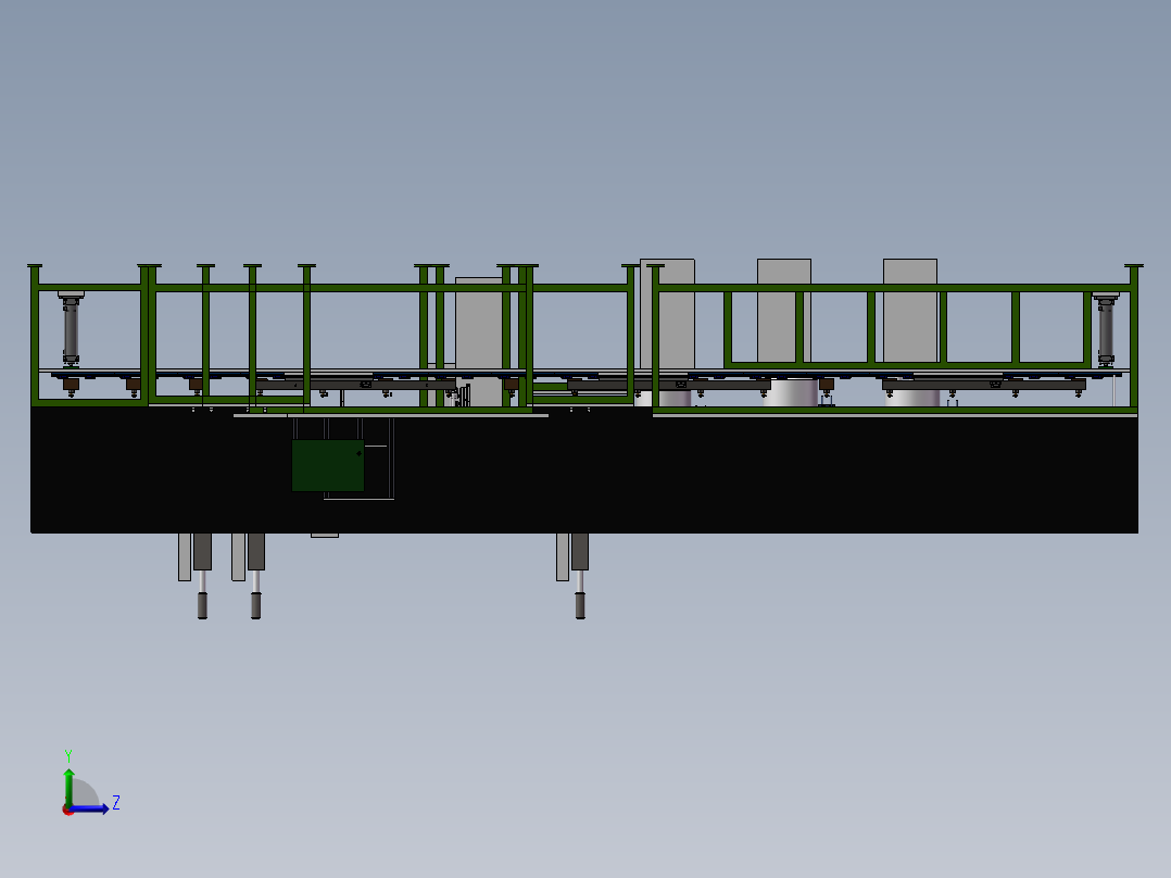 马达组装流水线电机自动组装线方案左视图