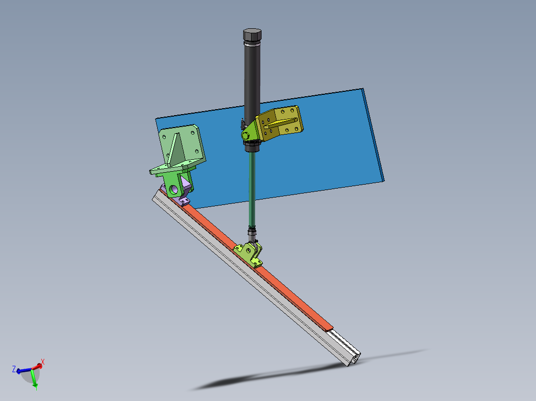 慢速分拣导流机构三维SW模型