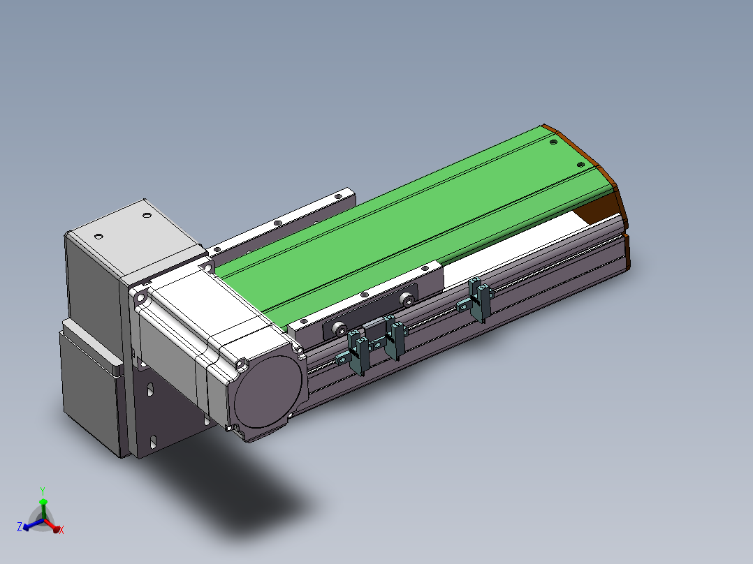 MTB同步带半封闭MTB10-LU-60主视图