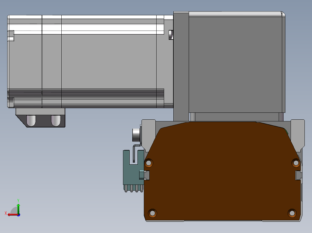 MTB同步带半封闭MTB10-LU-60后视图