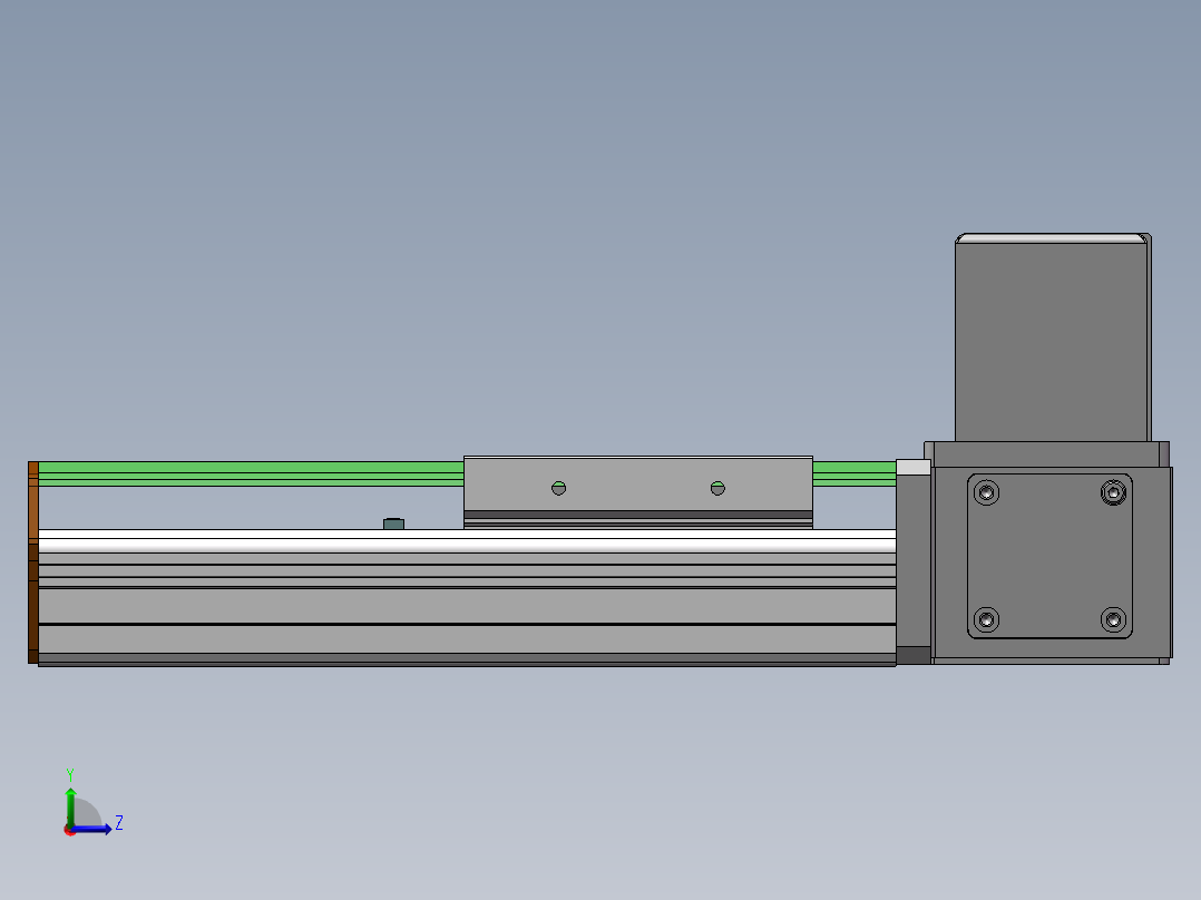 MTB同步带半封闭MTB10-LU-60左视图