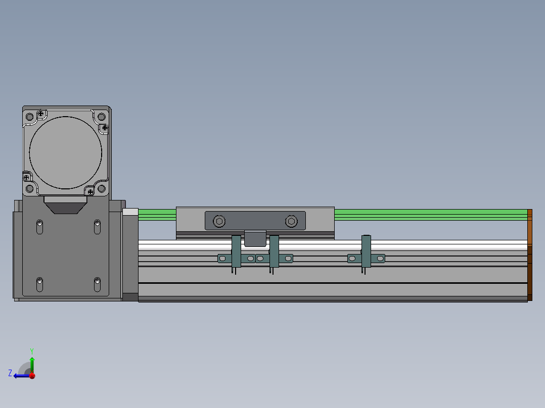MTB同步带半封闭MTB10-LU-60右视图