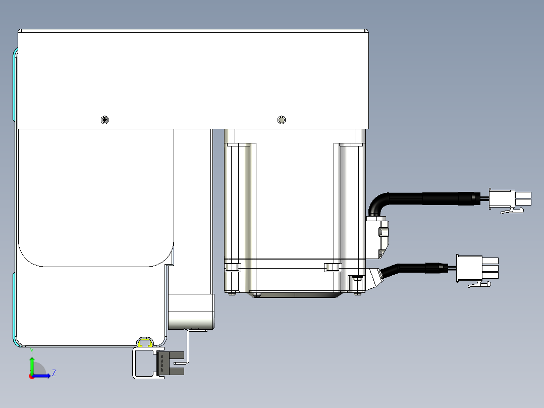 威洛博VBC同步带传动一无尘环境VBC17-L45-S750-BRU-ZP75-C3左视图
