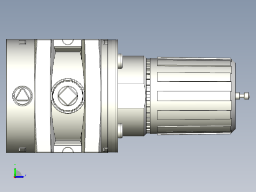 标准手动压力调节器P3Y AIR PREP SYSTEM AIR PRESSURE REGULATORS - P3YR SERIES (16)左视缩略图