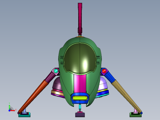 喷气式垂直起落无人机前视缩略图