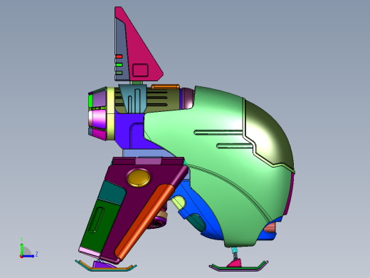 喷气式垂直起落无人机左视缩略图