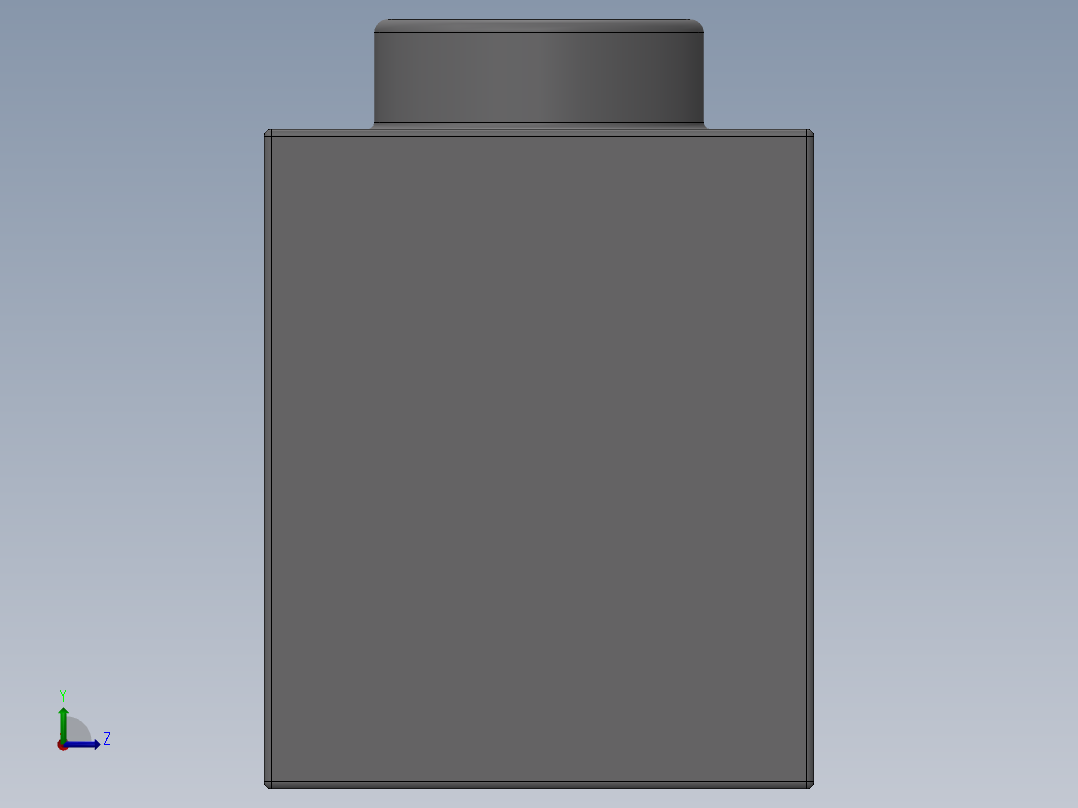 乐高机械组积木（横梁）-4211374 - 2730 Medium Stone Grey Technic Brick 1 x 10 with Holes左视图